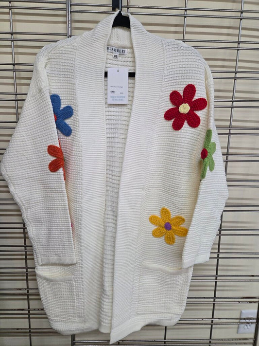 White Flower Cardigan VNT