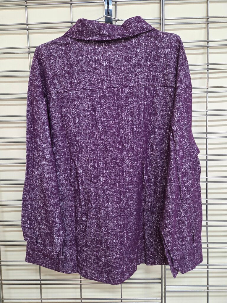 Zenana Plum Shacket 3X