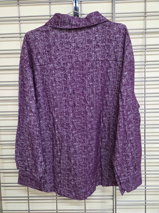 Zenana Plum Shacket 3X