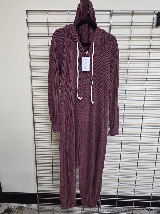 Ribbed Hoodie Jumpsuit