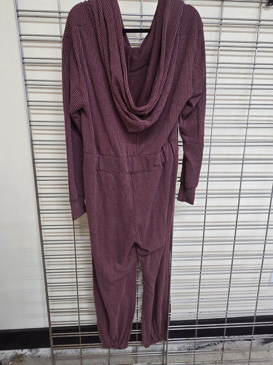 Ribbed Hoodie Jumpsuit