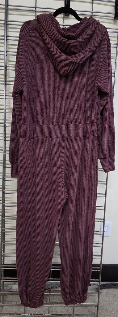 Ribbed Hoodie Jumpsuit