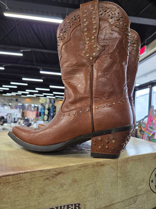 Womens Ariat Rhinestone Cowgirl Studded Leather Western Boots