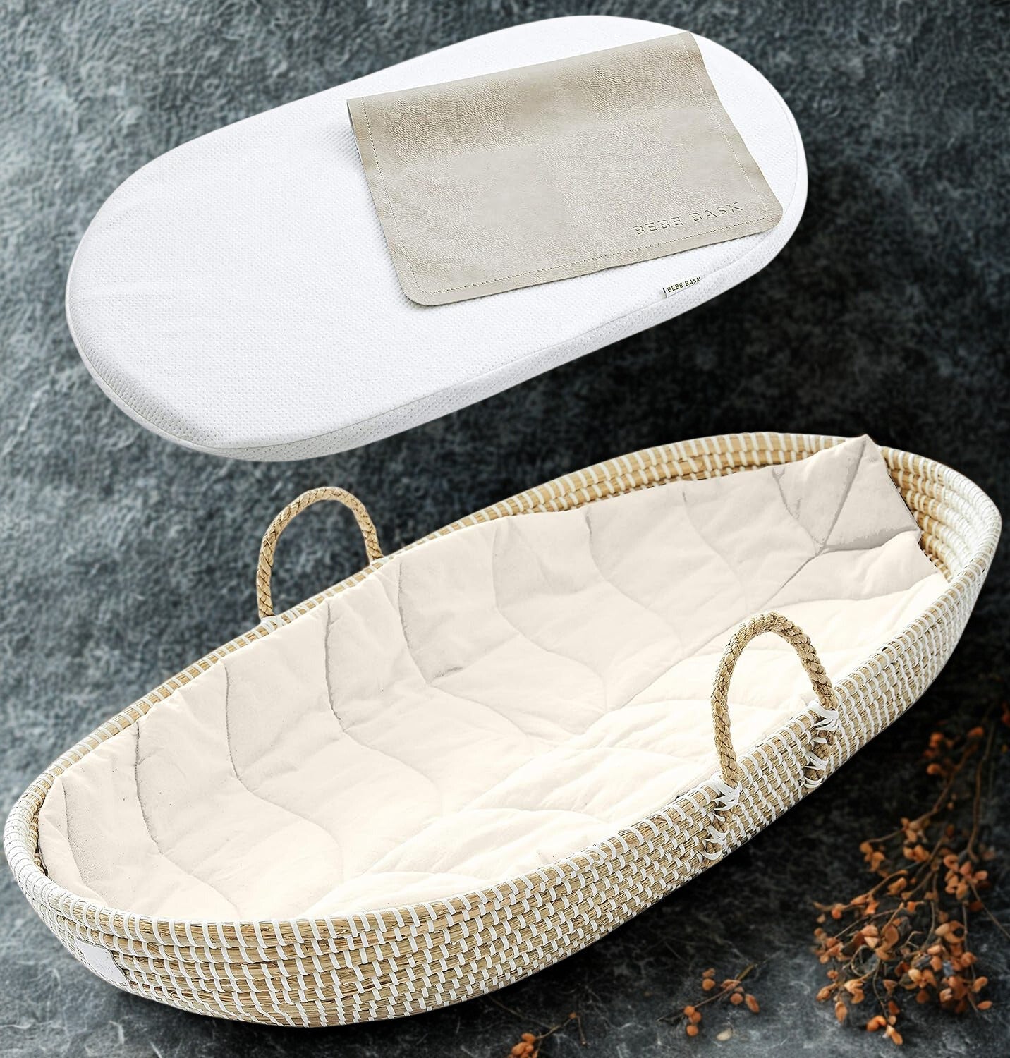 BEBE Bask Artisan baby changing basket