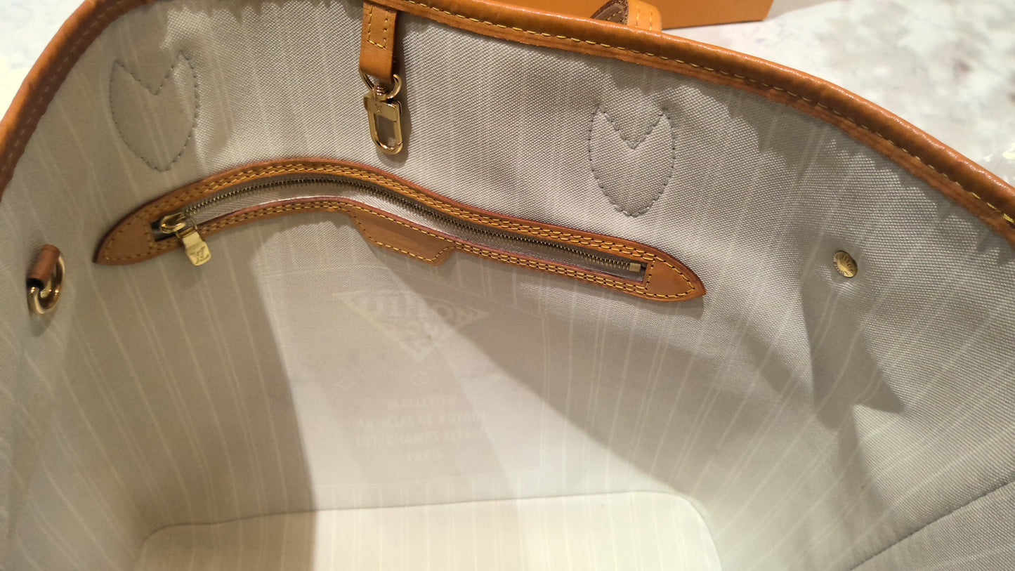 LV Neverful MM Pool Brume Shoulder Bag