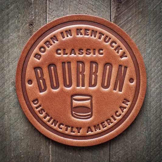 Leather Coaster- Bourbon